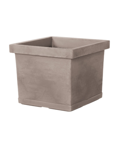 Vaso Quadro Liscio Plastecnic 40 Vaso Quadro Liscio Plastecnic 40