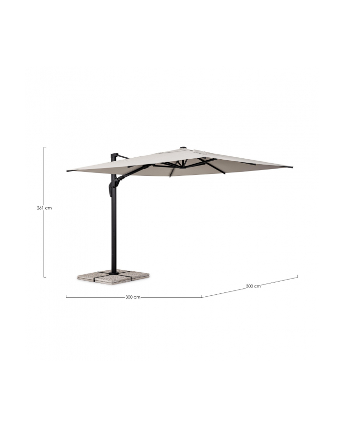 Ombrellone a Braccio Laterale Aries 3×3 m Bizzotto