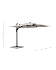 Ombrellone a Braccio Laterale Aries 3×3 m Bizzotto