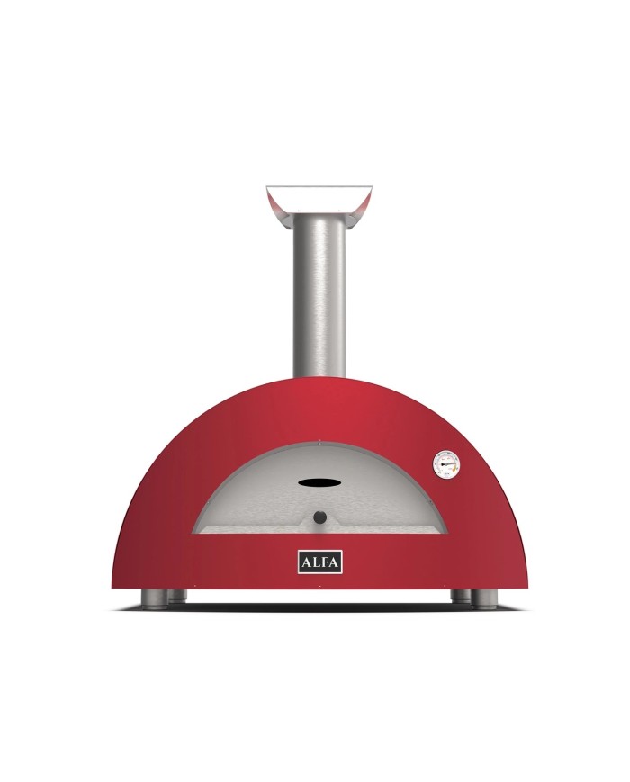 MODERNO 2 Pizze - Forno Per Pizza a Legna Alfa Rosso/Grigio