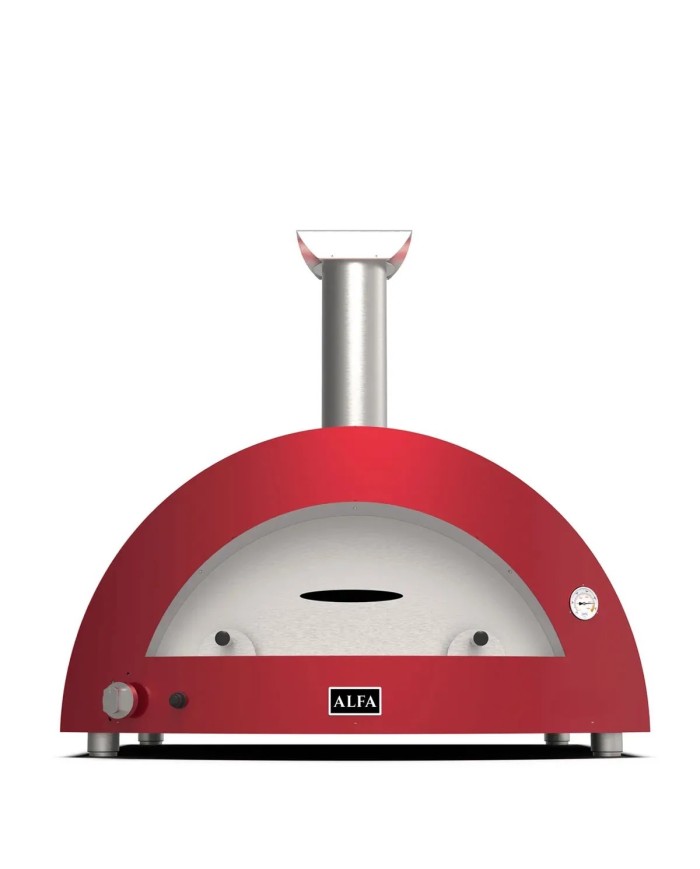 MODERNO 5 Pizze - Forno Per Pizza a Legna Alfa Rosso/Grigio/Giallo