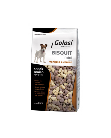 Snack Bisquit mini gusto vaniglia e cereali Golosi Snack Bisquit mini gusto vaniglia e cereali Golosi