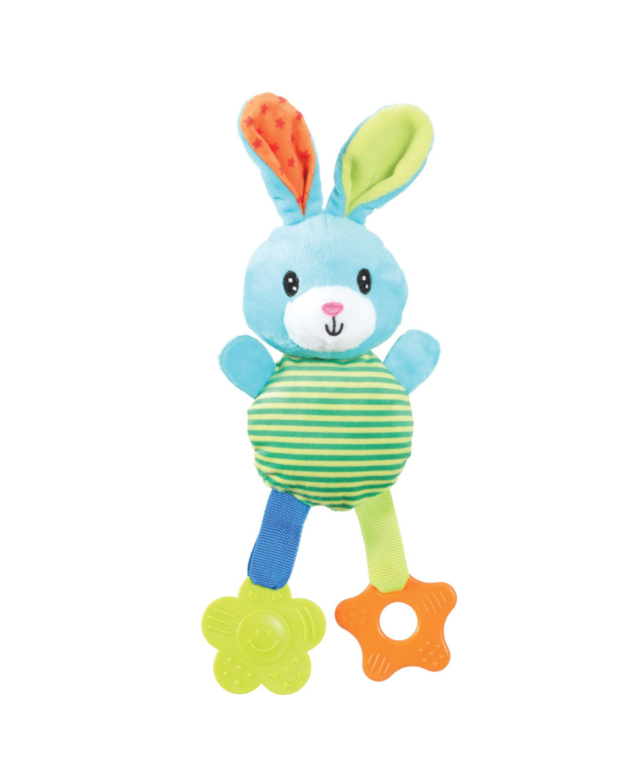 Coniglio di peluche con anelli Zolux