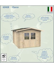 Casetta da Giardino 254 x 276 Opera Alce