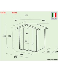 Casetta da Giardino 146 x 130 Flavia Alce