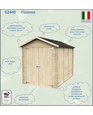Casetta da Giardino 178 x 273  Fiamma Alce