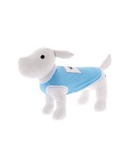 Maglietta per cani Woof azzurro Ferribiella