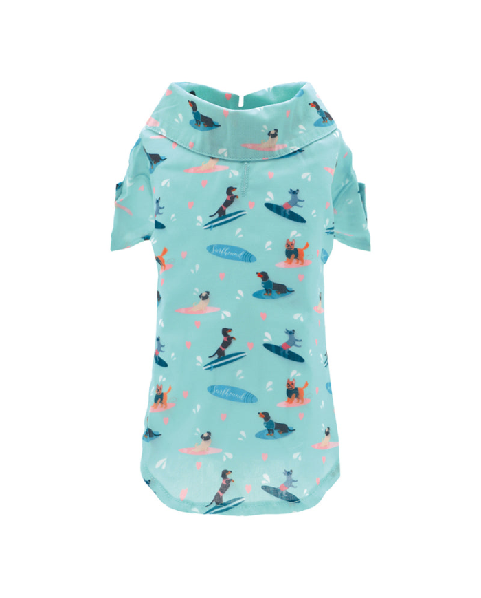 Camicia estiva per cani con stampa allegra