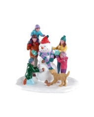 Lemax Snowman Teamwork villaggio di natale