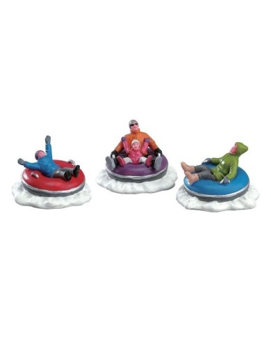 Lemax Tubing Family Set of 3 villaggio di natale