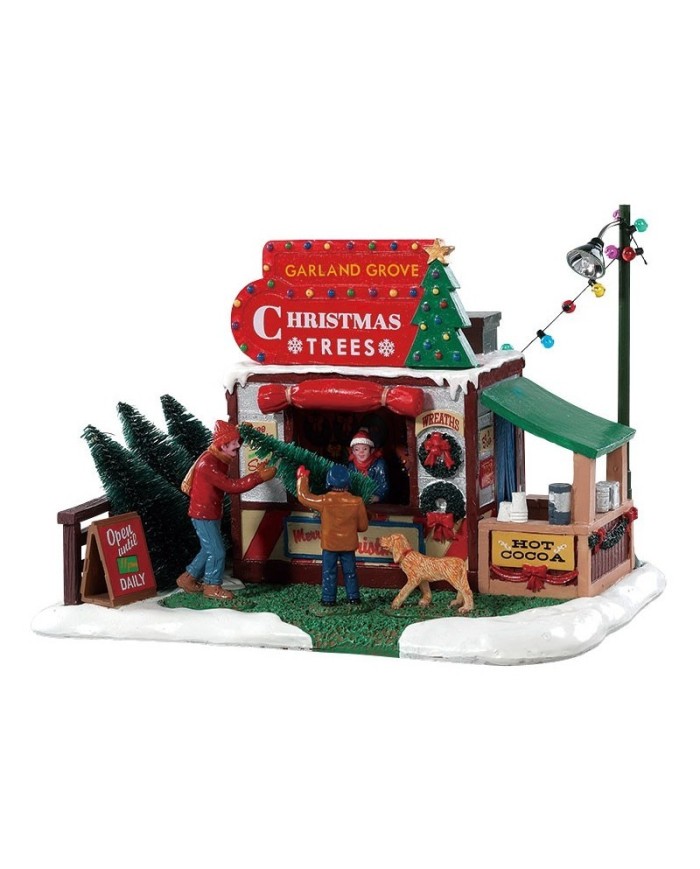 Lemax Garland Grove Tree Lot villaggio di natale