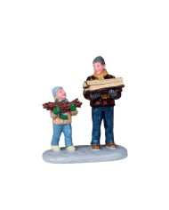 Lemax Firewood For The Hearth villaggio di natale