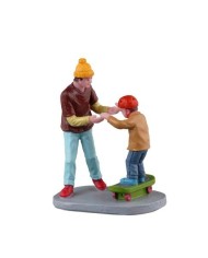 Lemax LEZIONI DI SKATEBOARD - BEGINNER BOARDER villaggio di natale