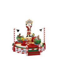 Lemax Santa's Peppermint Teacup Spinner Villaggio di natale