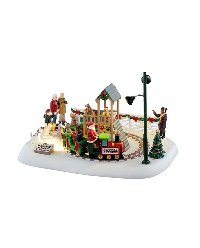 Lemax Puppy Play Park Villaggio di natale