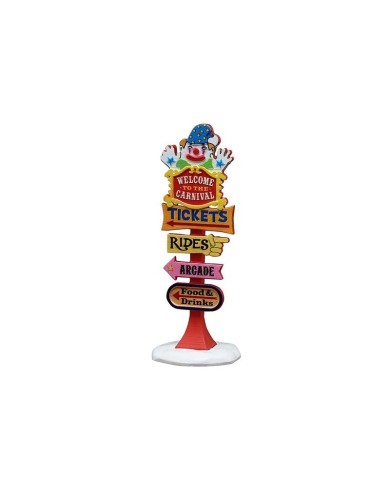 Lemax Carnival Welcome Sign villaggio di natale