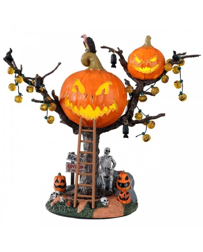 Lemax Halloween Pumpkin Tree House