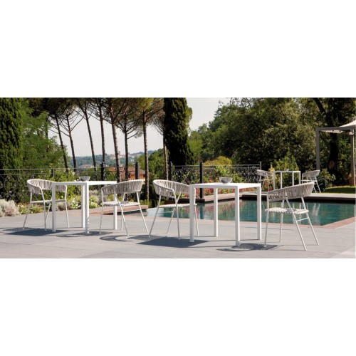 Tavolo da esterno Quatris 80x80 in metallo QT8080 Vermobil