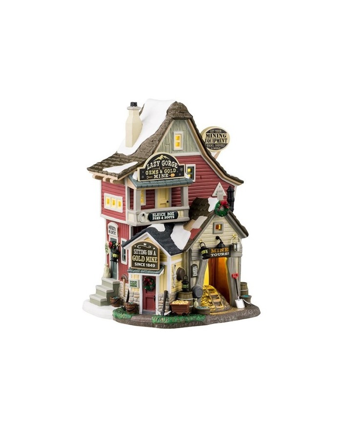 Lemax  Lazy Gorge Gems & Gold Mine Villaggio di natale