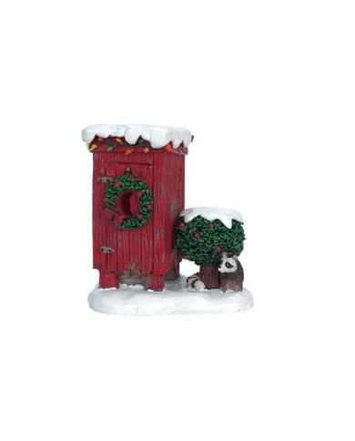 Lemax Christmas Outhouse Villaggio di natale Lemax Christmas Outhouse Villaggio di natale