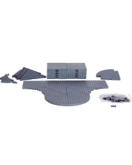 Lemax Plaza System (Grey, Variety) 32 pz Villaggio di natale