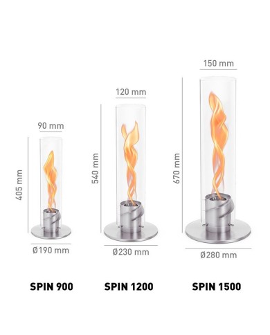 Lampada a Bioetanolo SPIN 1500 Pedestal Höfats Lampada a Bioetanolo SPIN 1500 Pedestal Höfats