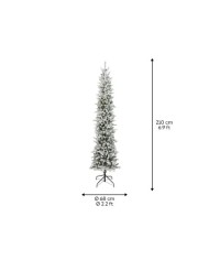 Albero di Natale Slim innevato 210 cm – kaemingk