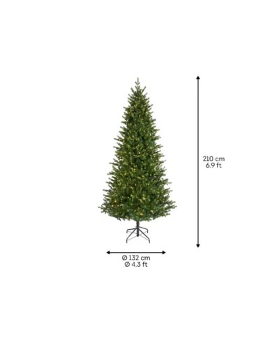 Albero di Natale Sunpeaks fir Micro LED 210 cm Kaemingk
