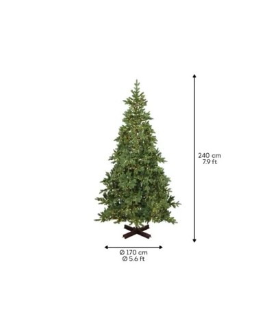 Albero di natale Rossland fir LED 240cm kaeming