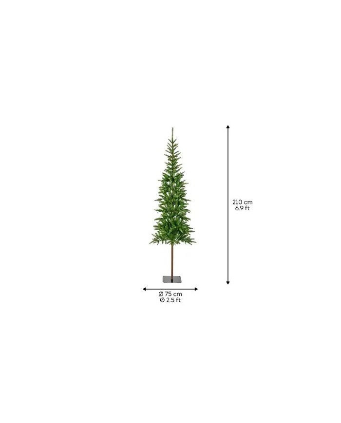 Albero di natale Alpbach fir 210 cm kaemingk