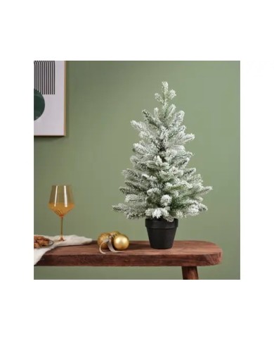Albero di Natale Allison mini tree snowy indoor 75 cm kaemingk
