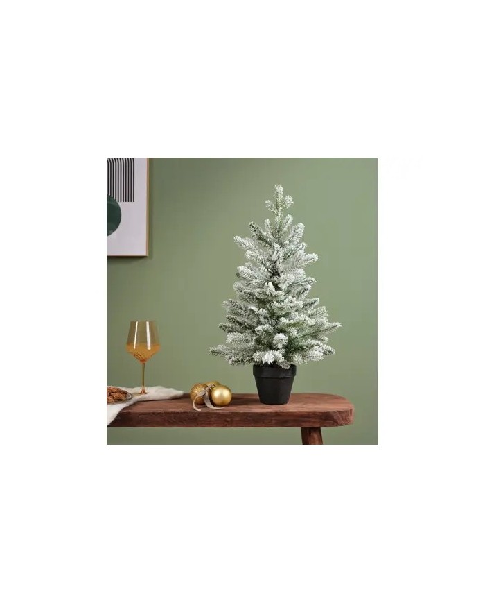 Albero di Natale Allison mini tree snowy indoor 75 cm kaemingk