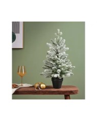 Albero di Natale Allison mini tree snowy indoor 75 cm kaemingk
