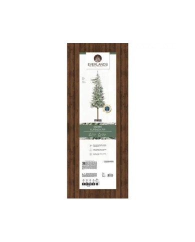 Albero di natale Alpbach fir snowy 210cm Kaemingk