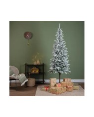 Albero di natale Alpbach fir snowy 210cm Kaemingk