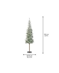 Albero di natale Alpbach fir snowy 210cm Kaemingk