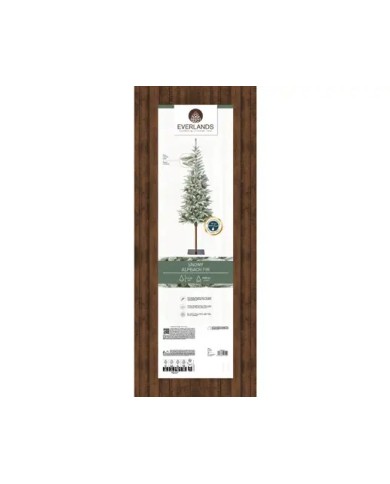Albero di natale Alpbach fir snowy 210cm Kaemingk