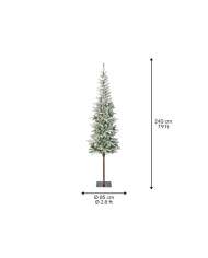 Albero di natale Alpbach fir snowy 210cm Kaemingk
