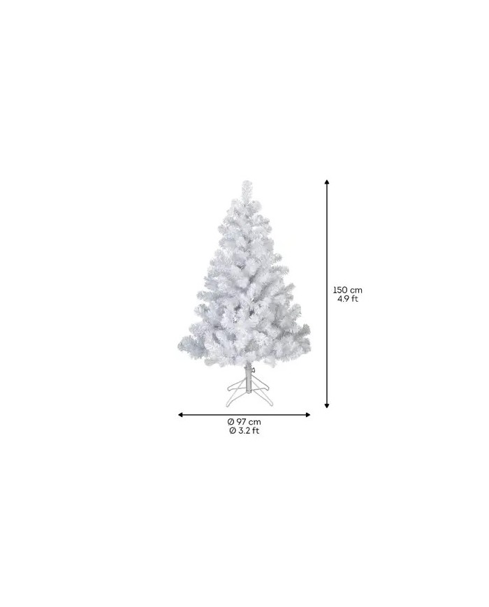 Albero di natale Imperial White  150cm keamingk