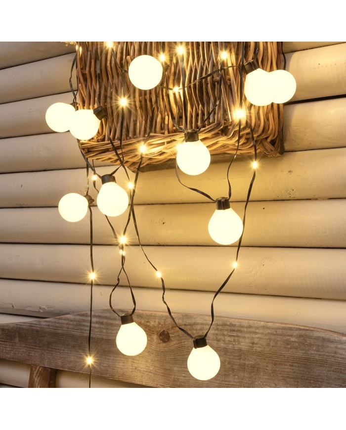 Catena 10m Cavo Illuminato 25 Party Light Lampadin Lotti