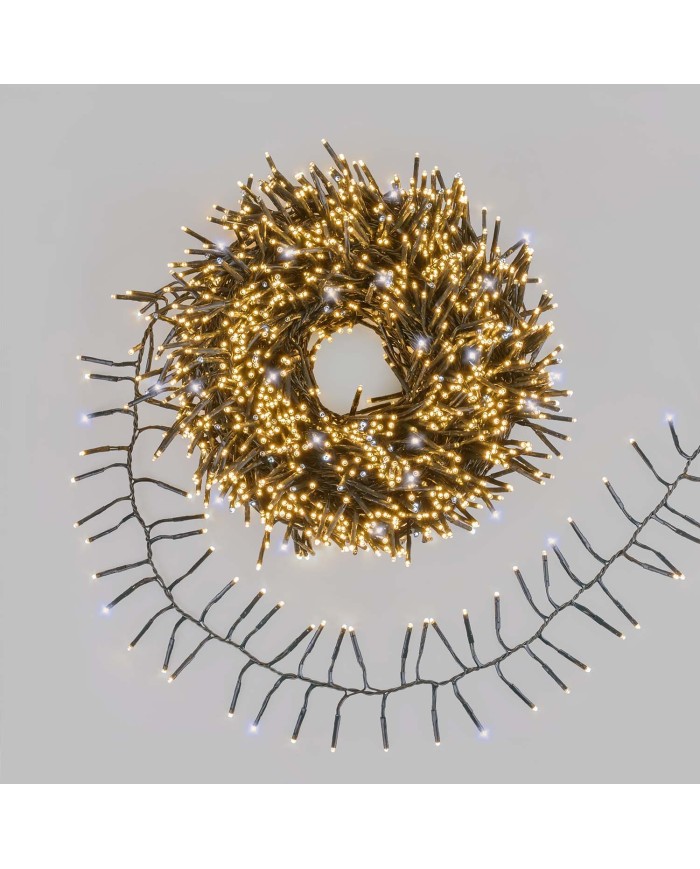 Catena Festone Cluster Ø10cm FSLG 30m 2000 MiniLED Lotti