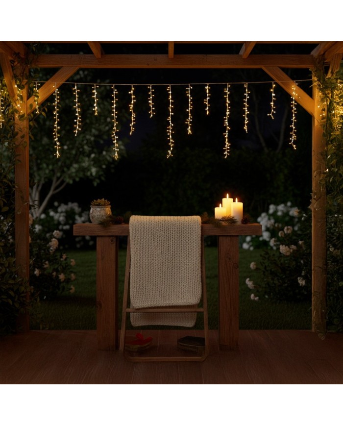 Ice Cluster Light 340xH80cm 18 Stringhe Ø6cm SFL S L Lotti