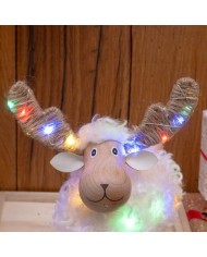 Decorazione Natalizia Pecorenna 18xH23cm illuminat Lotti