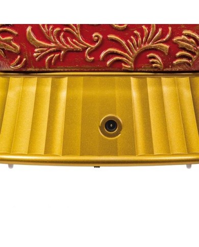 Sfera Natalizia Piatta H20cm con base ovale Plasti Lotti