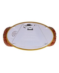 Sfera Natalizia Piatta H20cm con base ovale Plasti Lotti