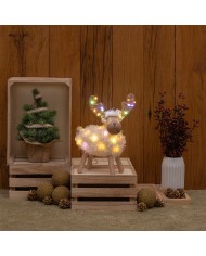 Decorazione Natalizia Pecorenna 24xH31cm illuminat Lotti