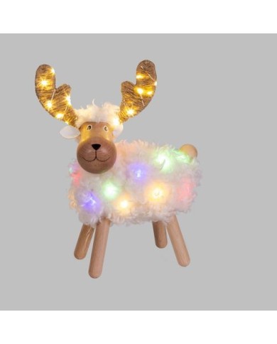 Decorazione Natalizia Pecorenna 24xH31cm illuminat Lotti