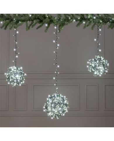Luci di Natale1000 Maxi LED MultiFLASH DIAMOND Bianco Freddo Lotti