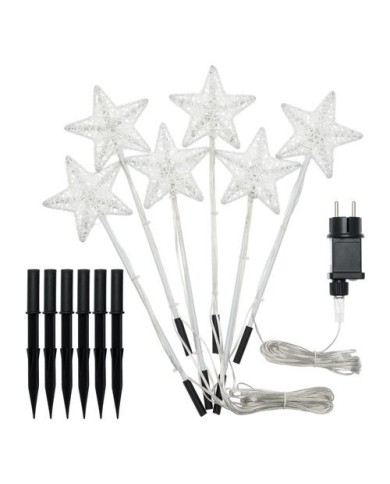 Set 6 Stick Stella Luminosa 3D H.30cm. Lotti