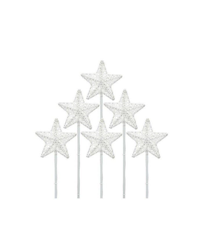 Set 6 Stick Stella Luminosa 3D H.30cm. Lotti